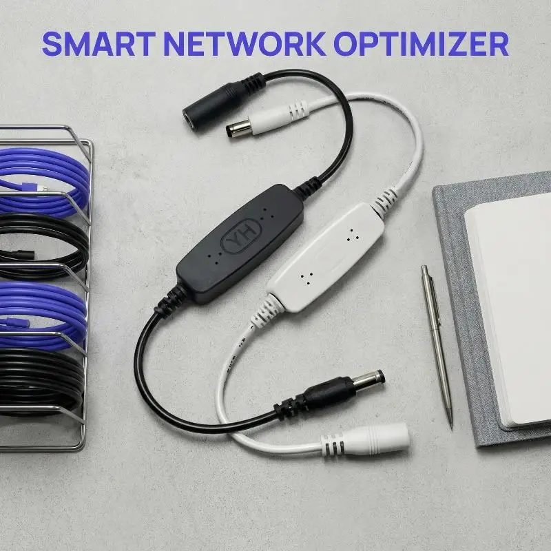 New 1Pcs WiFi Reset Router Timing Restart Module Timing 24H Automatic Power Off Reset Line 5.5x2.1mm Rout-er Rebooter