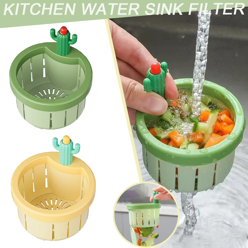 Creativity Sink Filter Cute Sink Mesh Automatic Pressing Sink Filter Tank Plastic Sink Drain Cover Kitchen Sink Catche Stopper