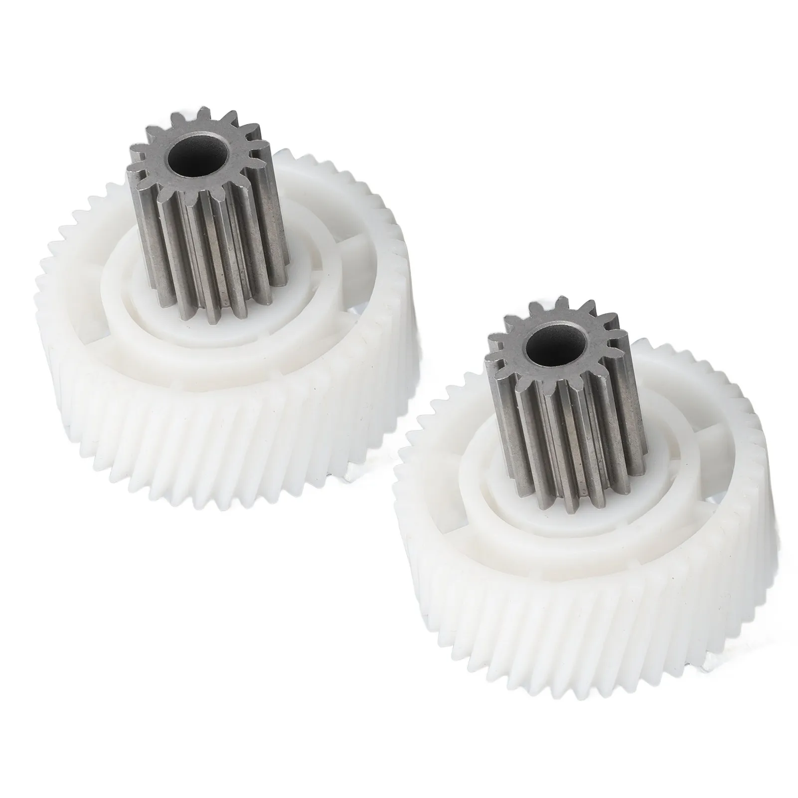 Engranaje para picadora de carne de 2 piezas, máquina de salchichas de Control de precisión de plástico y acero inoxidable, para fabricación de alimentos