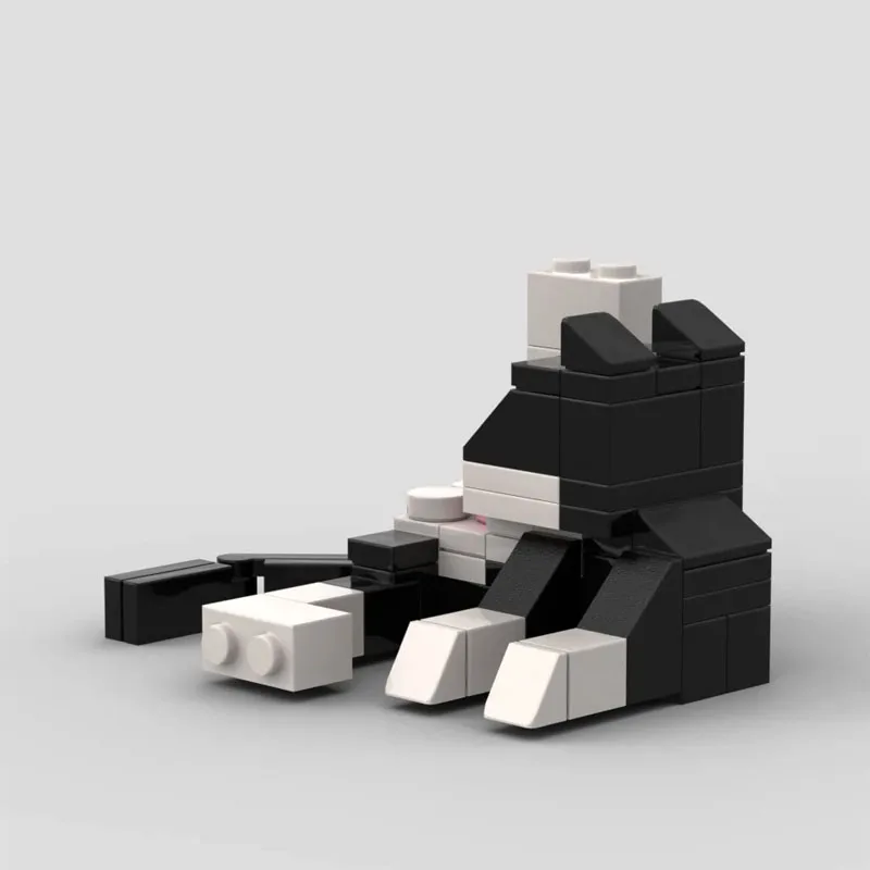 جديد الحيوان سلسلة 62 قطعة MOC الطوب القط الشكل لتقوم بها بنفسك اللبنات الاطفال التعليم لعب للأطفال هدية عيد ميلاد #3