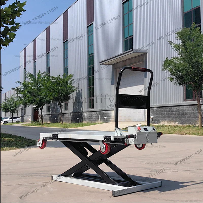 LS  Industrial Electric Handcart Modern Hydraulic Lifting Portable Handling Mobile Flatbed Commercial Tool Utility Cart FYET