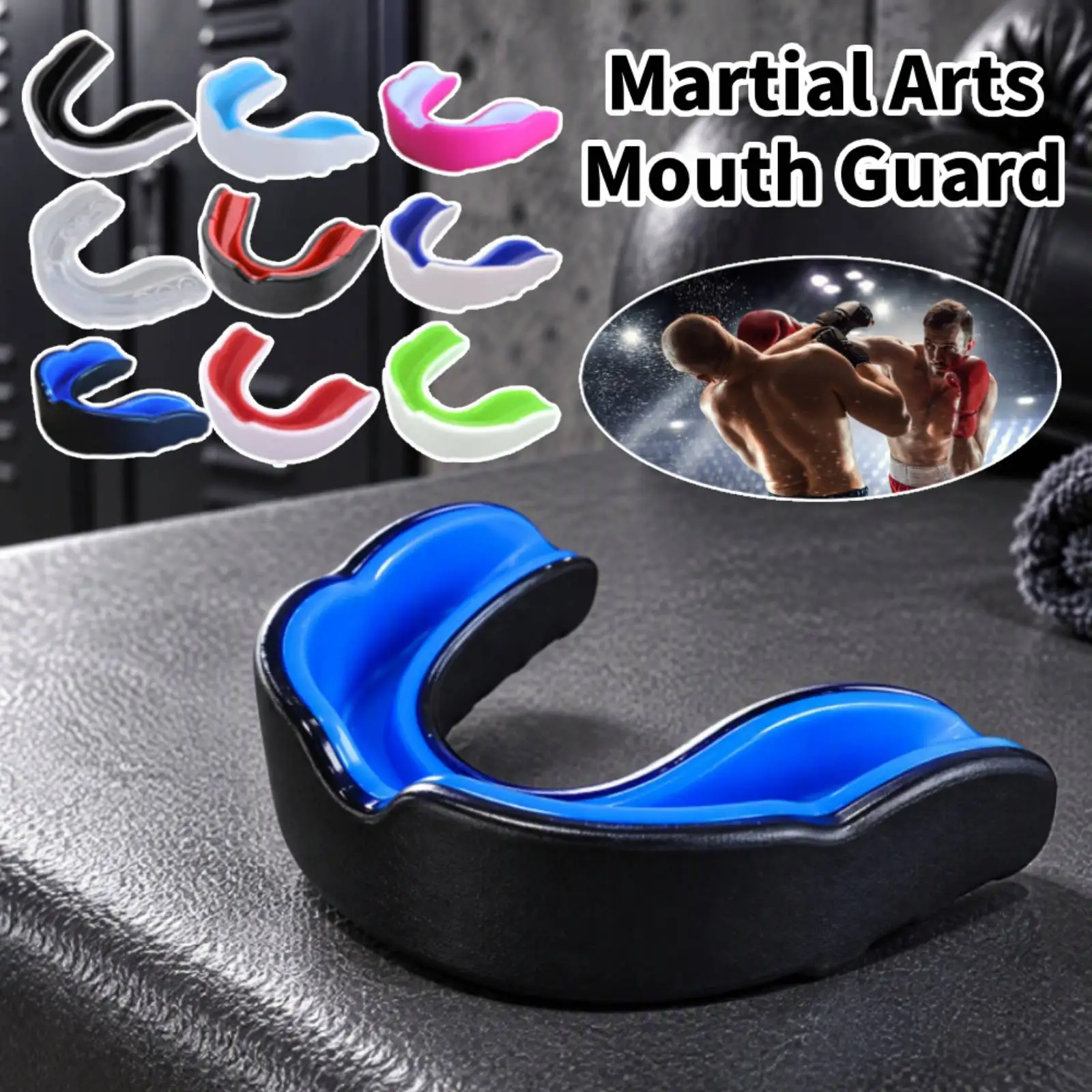EVA Sports Mouth Guard for Martial Arts Mouthguard Taekwondo Tooth Brace Protection Muay Thai Boxing Teeth Protection Guard