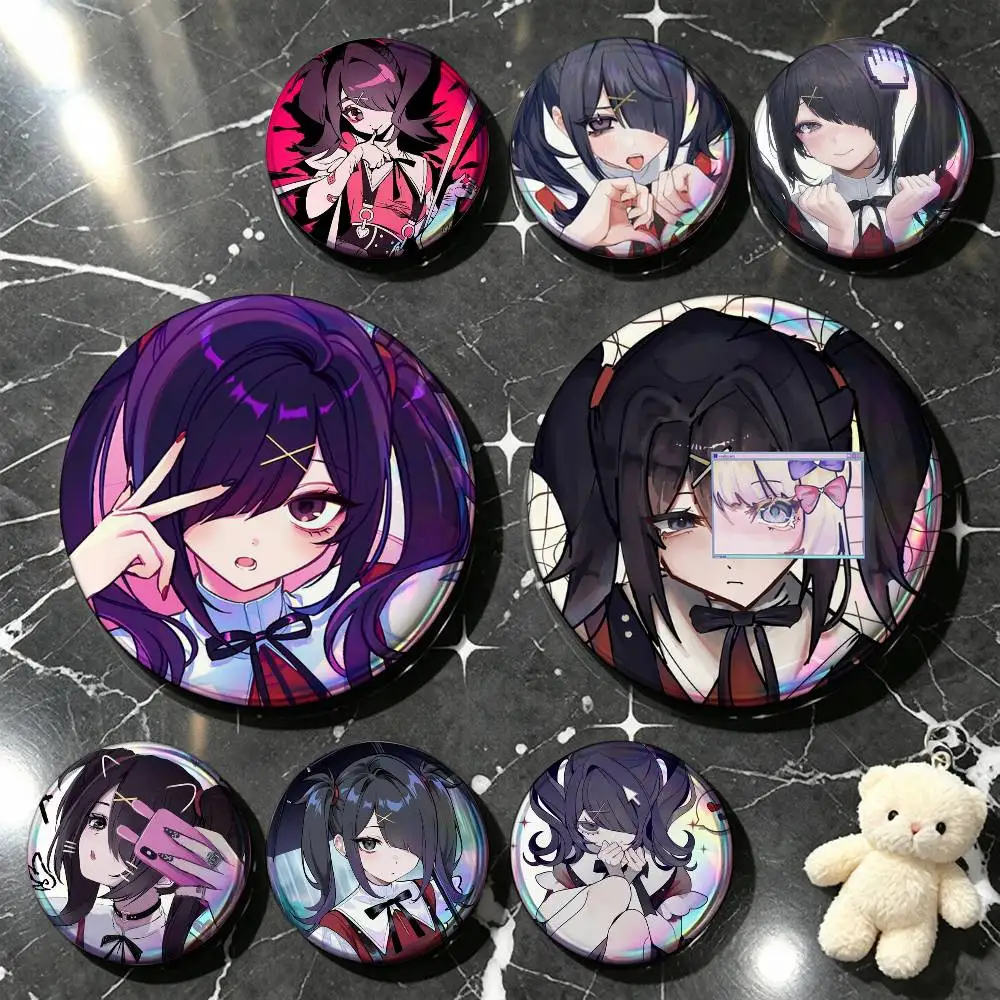 Ame chan Needy Streamer Overload Custom Enamel Pin Badges 25mm 32mm 44mm 58mm Backpack Hat Decor Toys Gifts