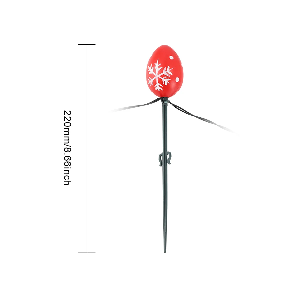 Solar Powered Easter Egg String Lights 20LED Easter Egg Decorative Lights IP65 Waterproof Light Up Stake Egg for Path Lawn Decor