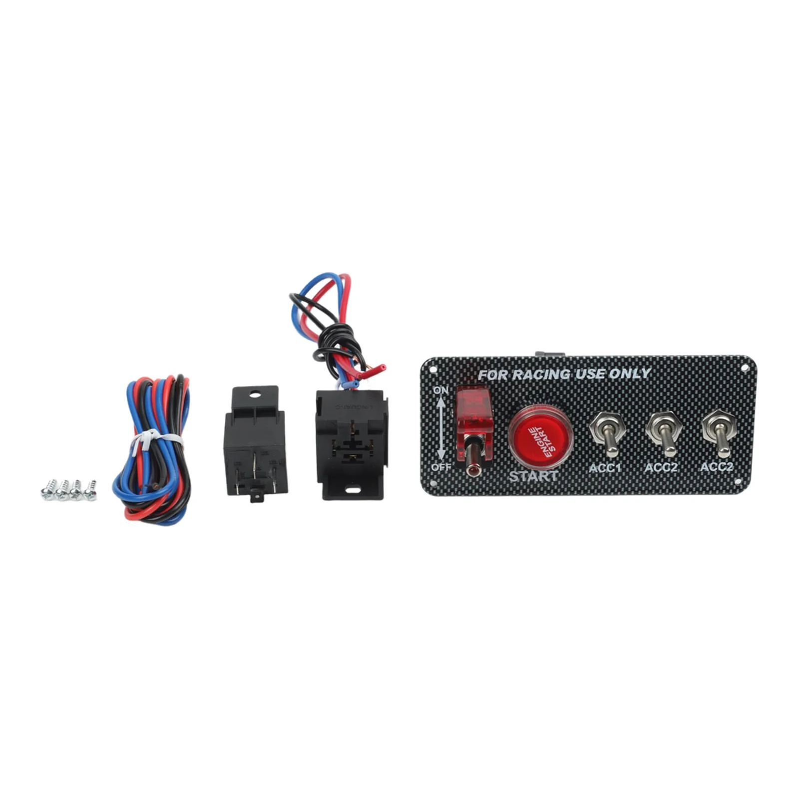 High Performance Ignition Switch Panel Compatible With Racing Cars And Performance Boats Using Relay Interface