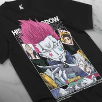 Hisoka-Camiseta Hunter X Hunter Manga Strip HXH Anime Unisex, camiseta