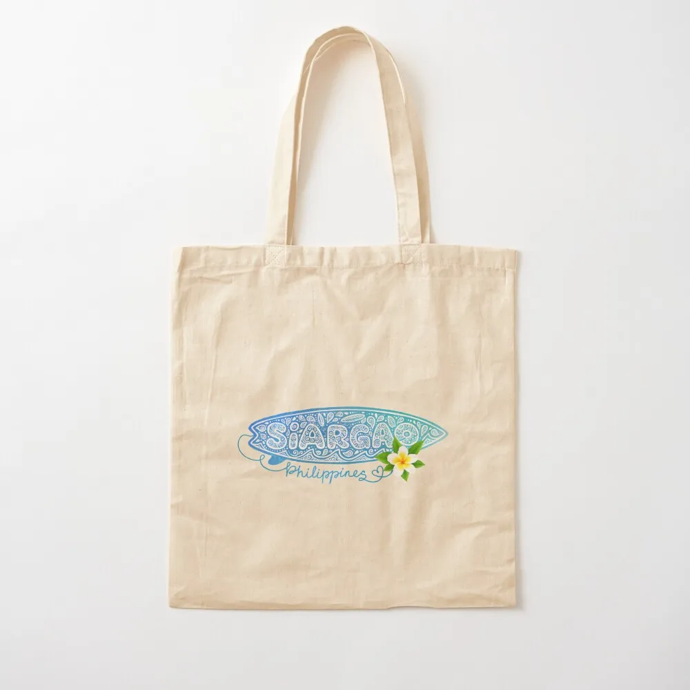 Siargao island surfing board Tote Bag Large bags for women Shopper bag Candy bags Canvas Tote Bag