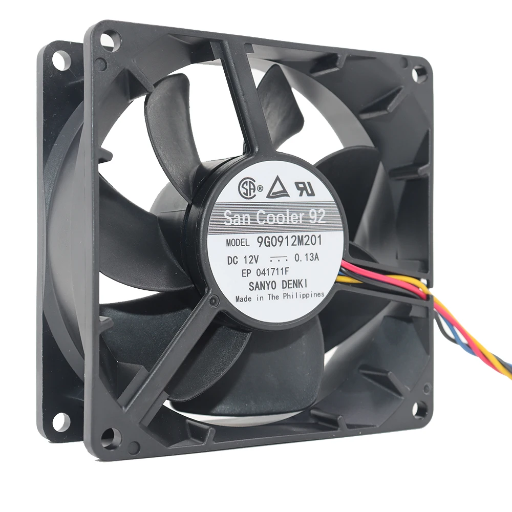 Nouveau ventilateur de cabinet silencieux Sanyo 9G0912M201 12V 0.13A 9038 9CM d'origine