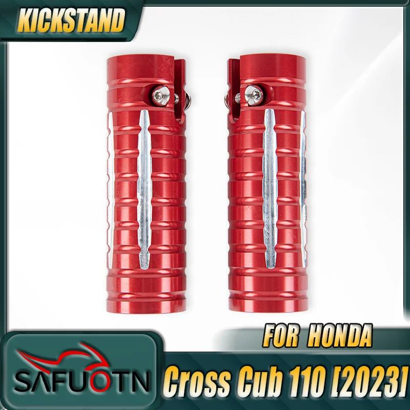 

For Honda Cross Cub 110 CC110 2023 Front Driver Footpegs Motorcycle Aluminum Footrest Foot Pegs Accessories