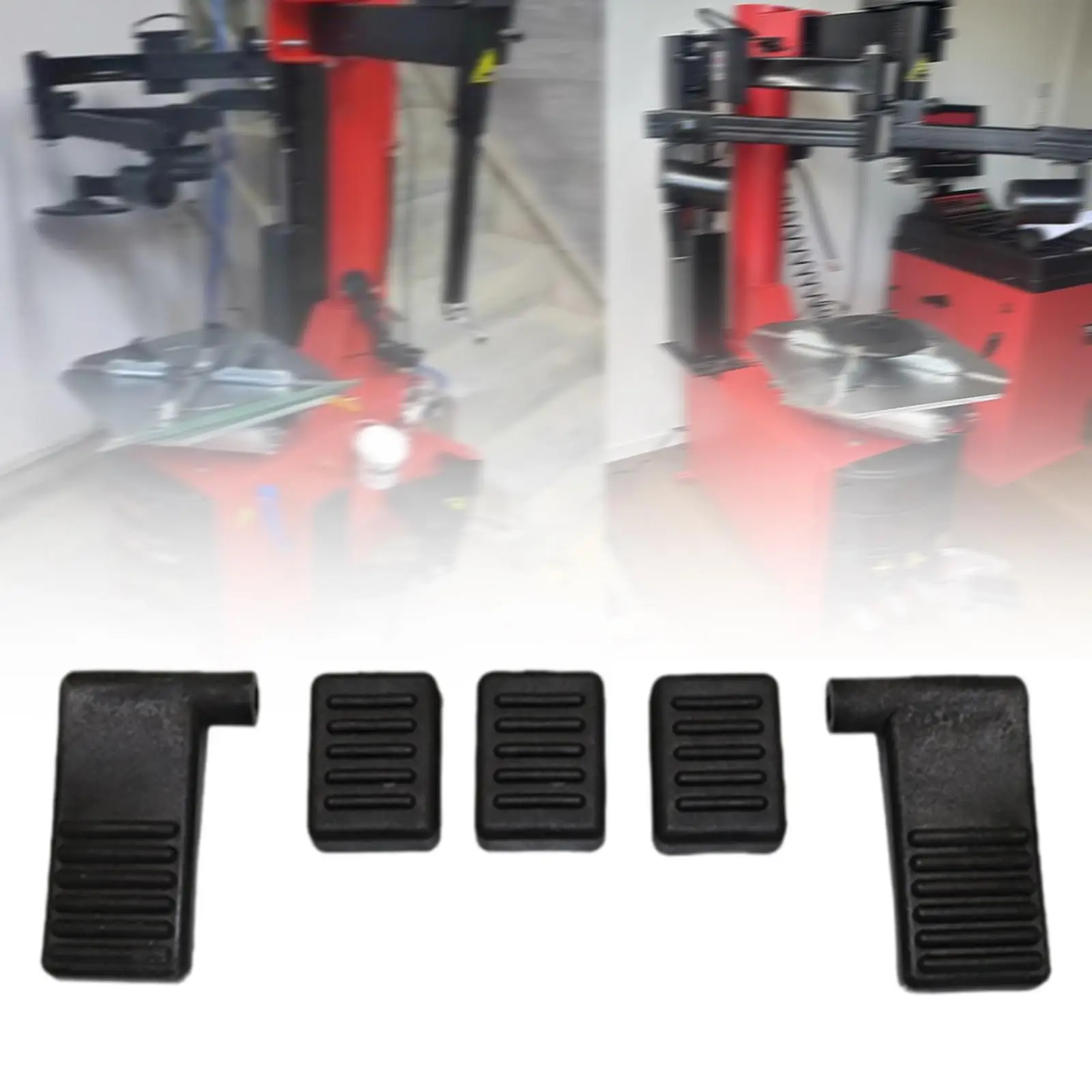 5 Pieces Car Footboard Foot Rests Slip Resistant Replace Parts Foot Pedal Foot Peg Blocks for Motorcycle Tyre Changer