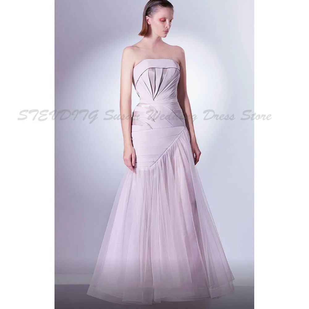 

Purple Prom Dresses Party Formal Occasion Strapless Sleeveless Backless High Quality Floor Length Banquet Celebrity Gowns Simple