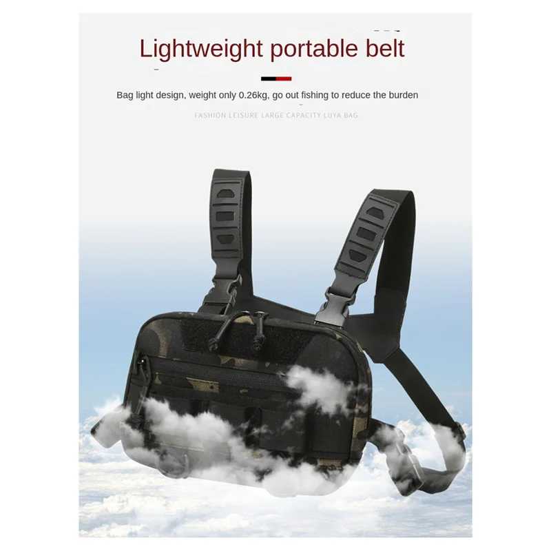 

Dropship-Fishing Chest Bag Men's Training Bag Mountaineering Camping Backpack Outdoor Travel Vest Backpack