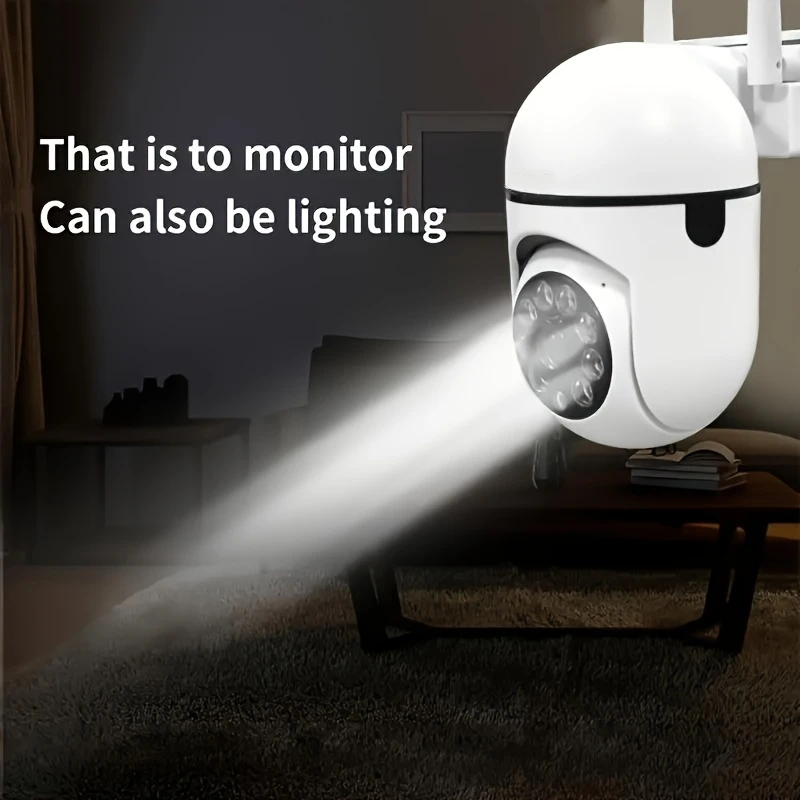 BoyKeep 1080P WiFi Bulb Surveillance Camera Color Night Vision Motion Tracking Indoor Outdoor Security Monitor Camera Y108