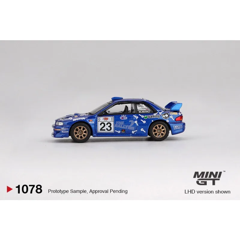 Diecast MINIGT 1:64 Scale Subaru Impreza WRC99 #23 Alloy Car Model