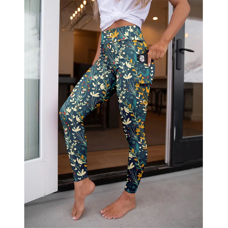 LETSFIND-Pantalon élastique Pockert pour femme, taille haute, impression numérique 3D, leggings de fitness sexy, nouvelle mode, offre spéciale