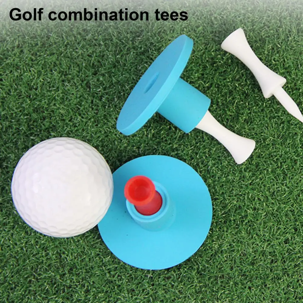 Rubber Golf Tee Holder Set Core Design Golf Nails Training Driving Range Tee Stable Golf Holder Packed For GolfEnthusiasts