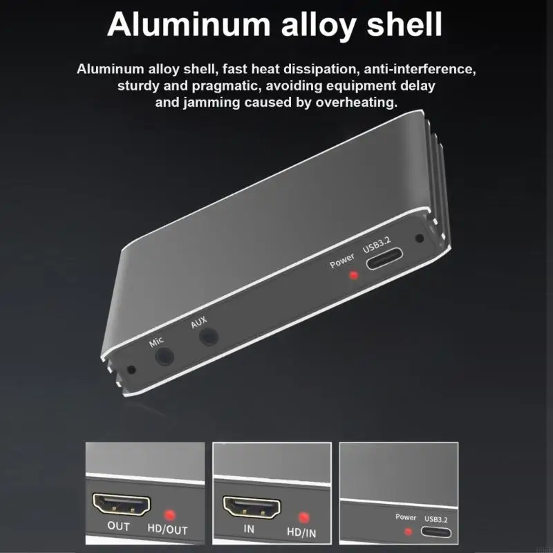 

H9EB 4K60hz USB 3.2 Video Grabber with 4K60hz 2.0 and Microphone Input For Stream and Record