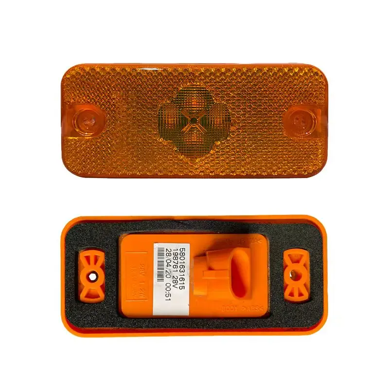 24v amarelo vermelho 4led luz de marcador lateral para iveco stralis trakker cursor hi-way xp luz de marcador lateral 5801631615