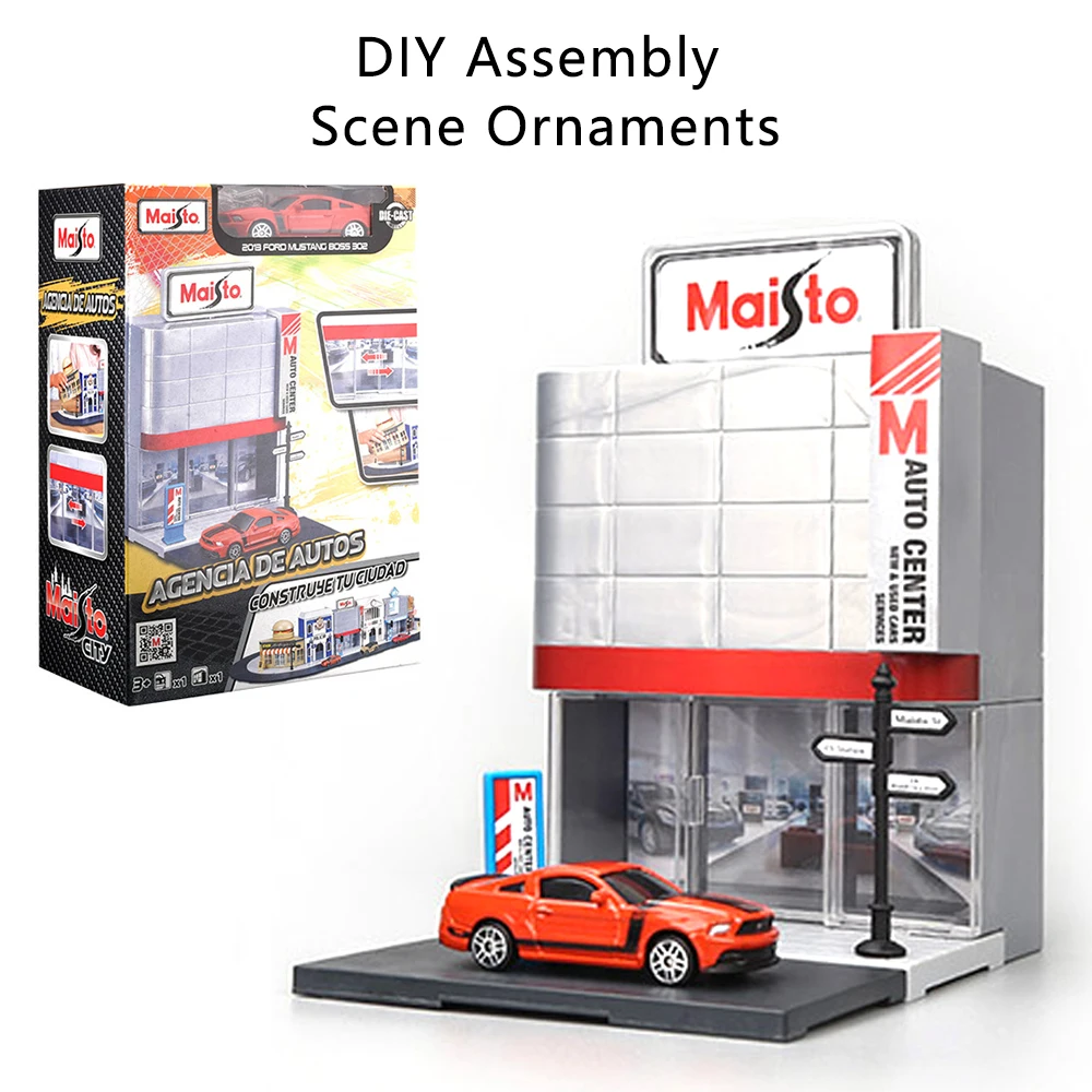 Masito 1:64 Alloy Model Car 1/64 GTR Diecast Car Cadillac Porsche Mercedes-Benz Supercar Off-road Ford Trailer Ornament ToyS