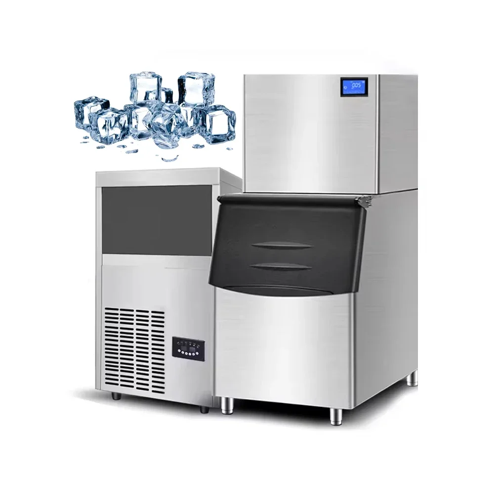 Commercial Ice Maker/ 155 Lb (70 Kg) Ice Machine/ Ice Cube Making Machine for Restaurants,Bars,Homes