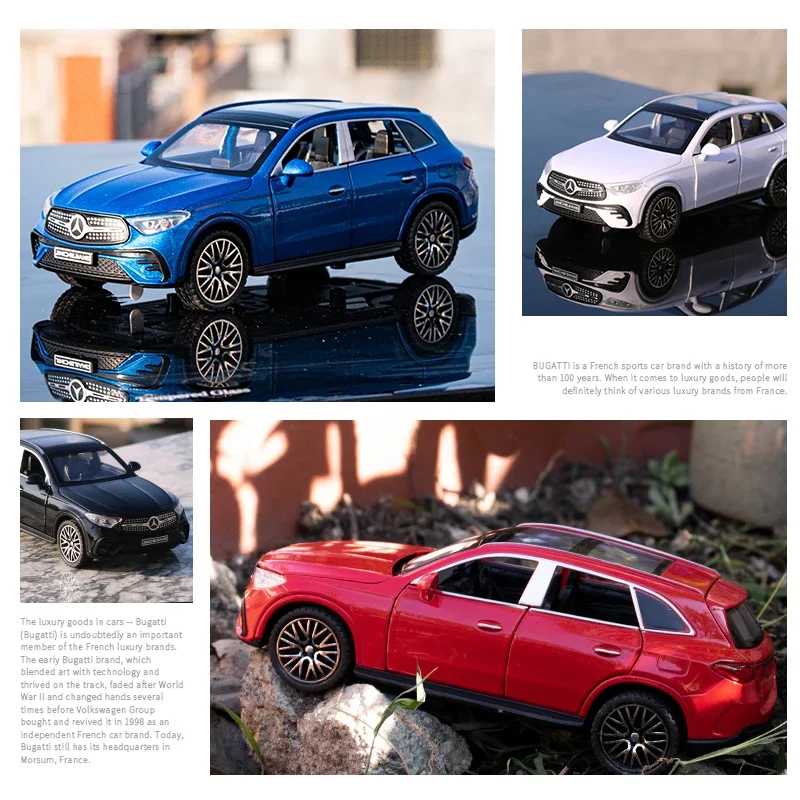 New 1:32 Benz GLC400 SUV GLC Alloy Diecast Muscle Car Model Sound and Light Children\'s Toy Collectibles Birthday Gift Ornaments