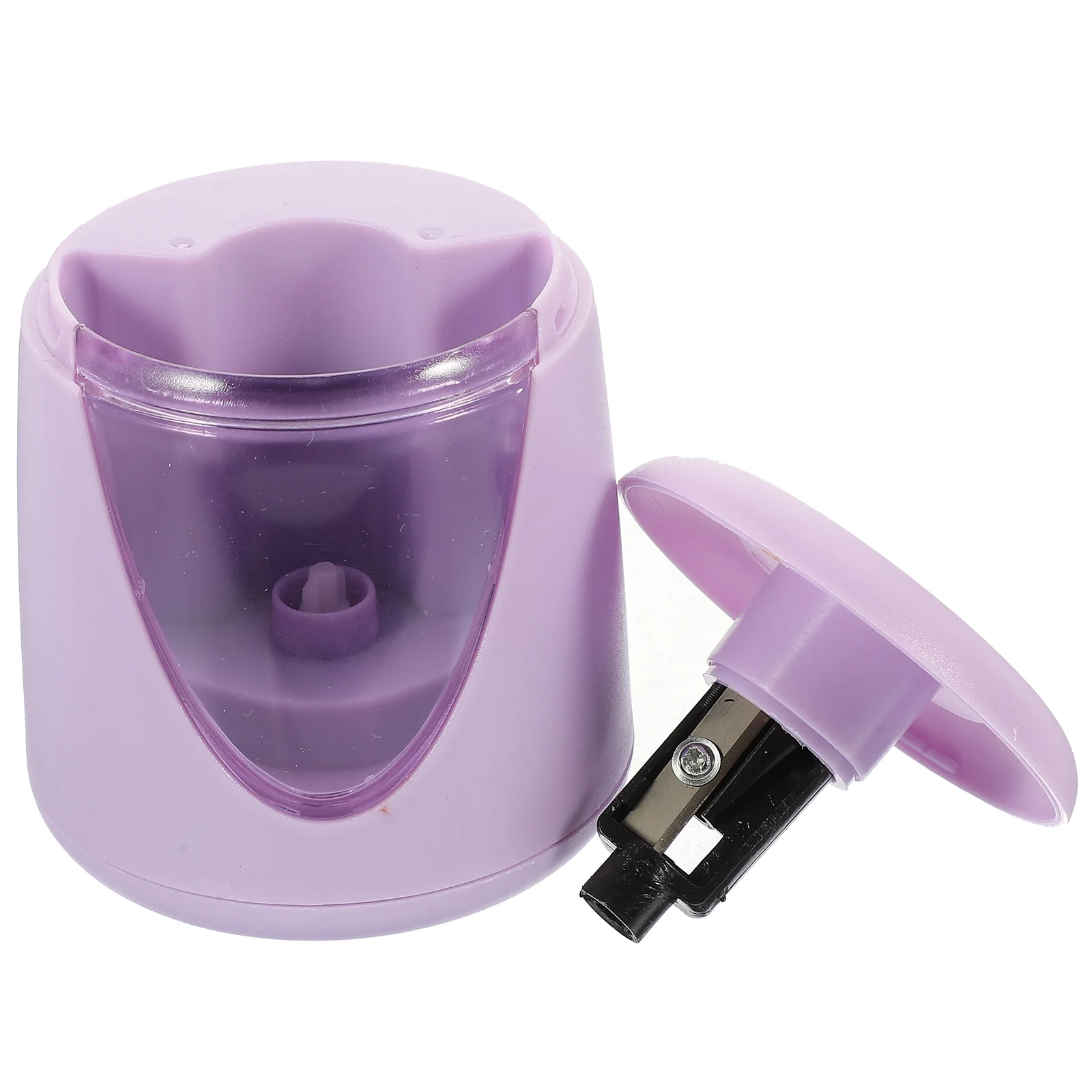 

Electric Pencil Sharpener Classroom Purple Heavy Duty Rechargeable Batteries Automatic Kid Sharpner