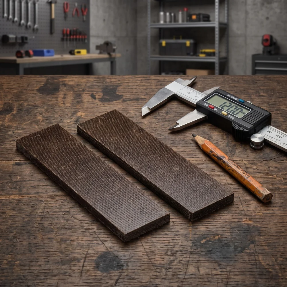 1 Piece - High Density Linen Micarta Blank Sheet One Piece Drop-in DIY Mod Material for Handcrafted Folding Knife Handle Scales