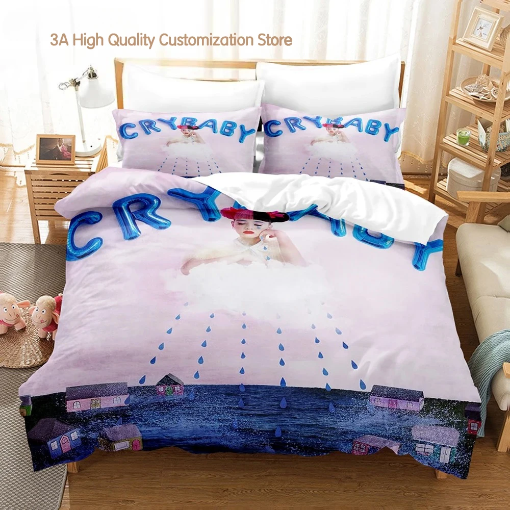 

Melanie Martinez Merch Bedding Set Single Twin Full Queen King Size Bed Set Aldult Boy Bedroom Duvetcover Sets bed sheet set Cxg
