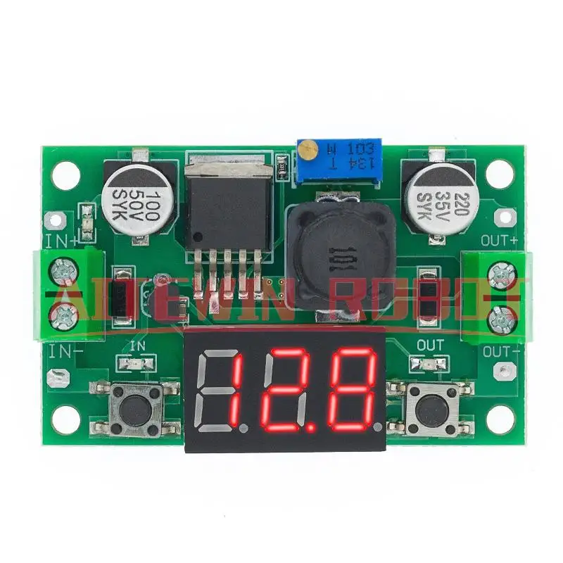1 stücke lm2596 Modul DC 4.0 ~ 40 bis 1,3-37V einstellbares Step-Down-Leistungs modul LED-Voltmeter