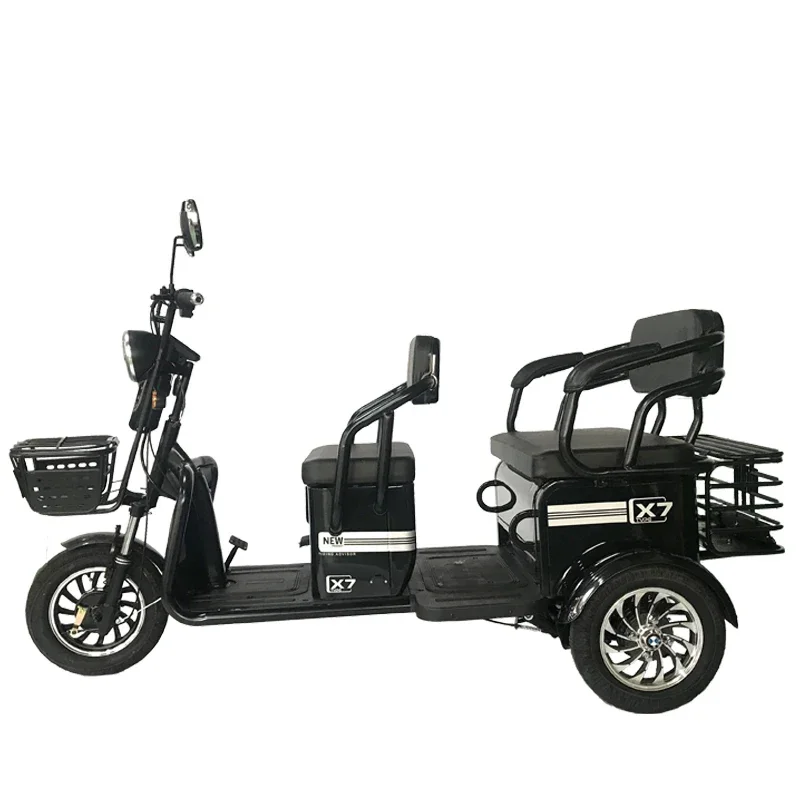 2022 Popular China Adult Electric Tricycles Passenger And Cargo Adult Electric Tricycle With Basket And Passenger Seats