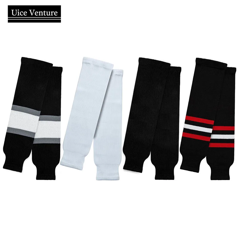 

1pair Ice Hockey Socks Men's Sports Socks Ice Hockey Wool Leg Protectors Ice Hockey Training Set Adult Warmth Foot Protection