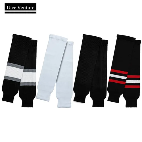 1 par de calcetines de Hockey sobre hielo, calcetines deportivos para hombre, protectores de piernas de lana para Hockey sobre hielo, juego de entrenamiento de Hockey sobre hielo, protección cálida para los pies para adultos
