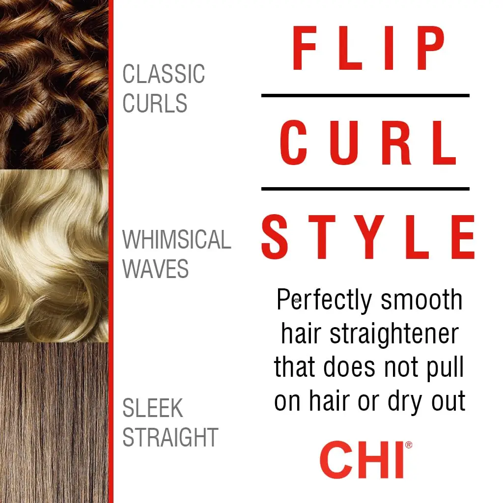 Flat Iron Hair Straightener with Titanium-Ceramic Plates, Fast 40s Heat Up, 1.25" for Smooth Frizz-Free Style view 4