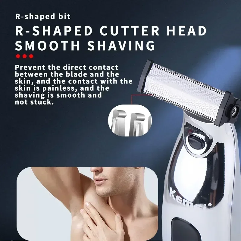 kemei KM-3236 portable electric hair clipper, shaver, men's efficient cleaning shaver, hair removal set