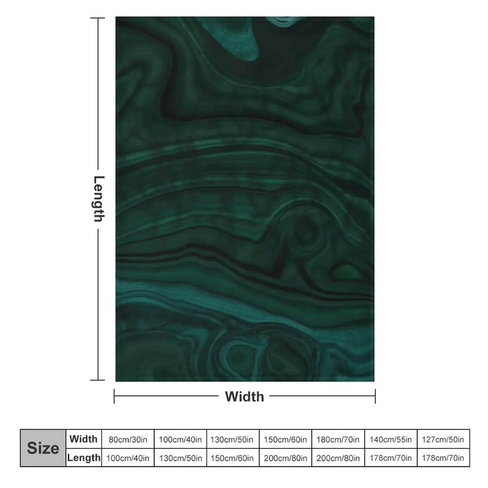 Emerald Green Malachite Pattern Throw Blanket Blankets For Bed anime Extra Large Throw Softest Thermal Travel Blankets