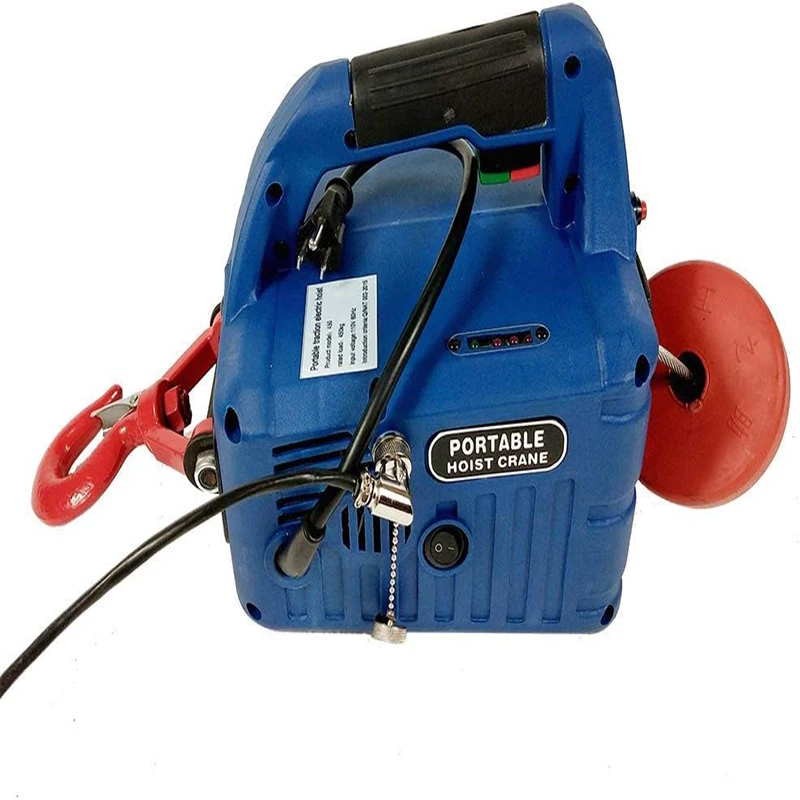 رافعة كهربائية ونش سلك فولاذي كهربائي ونش 25ft كابلات رفع الارتفاع سلك التحكم رافعة كهربائية 990 رطل