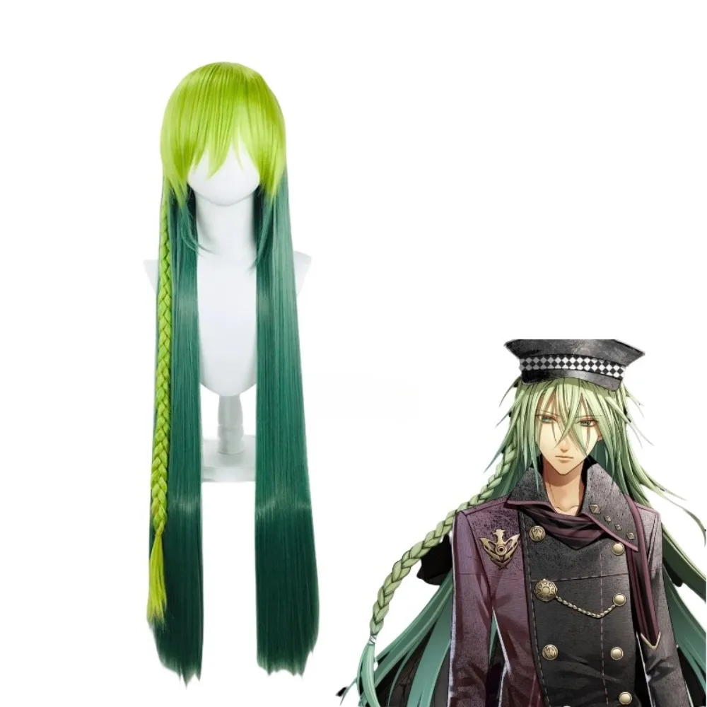 อุคิโยะ แอมเนเซีย เมมโมรี่ส์คอสเพลย์วิกผมสีเขียวออมเบรผมยาวตรงอะนิเมะเครื่องแต่งกาย