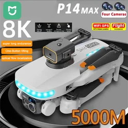 MIJIA P14 Max Drone 8K 5G GPS Brushless Obstacle UAV Avoidance Return HD Aerial Photography 4Camera Remote Control Aerocraft