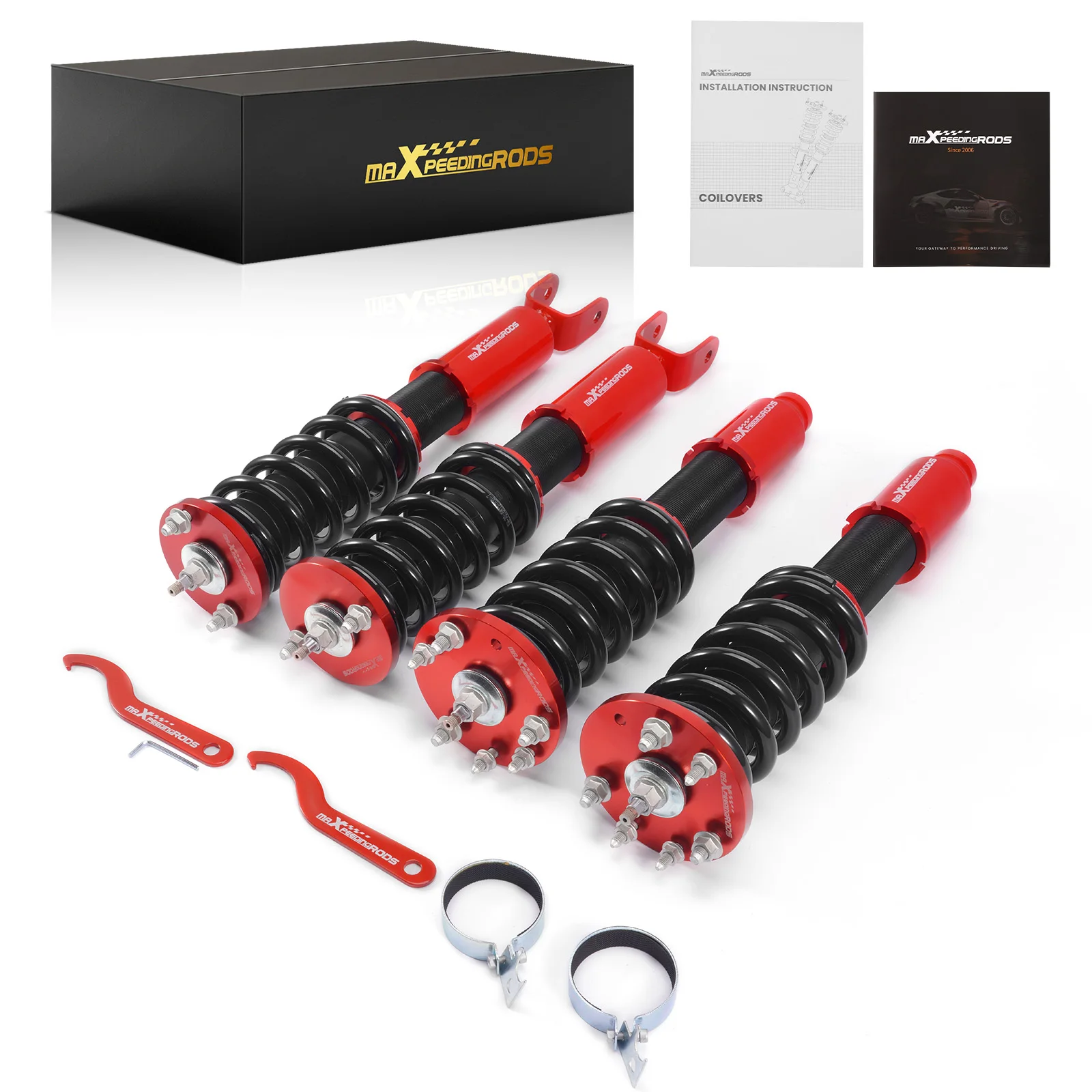 

Регулируемые койловеры MaXpeedingrods для Honda Accord 08-12 с регулировкой амортизации и высоты