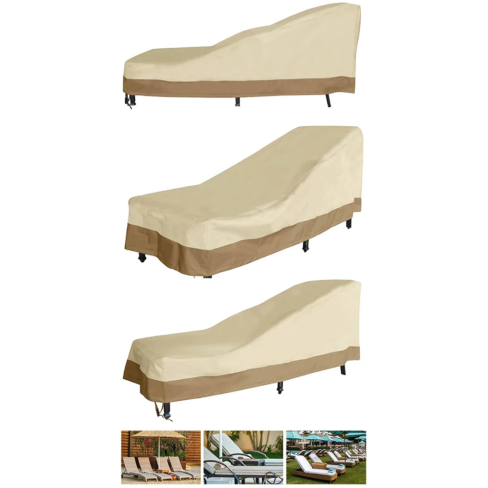 

198*90*84cm Heavy Duty Patio Covers Outdoor Furniture Cover Air Vents For Ventilation For Outdoor Lounge Chairs