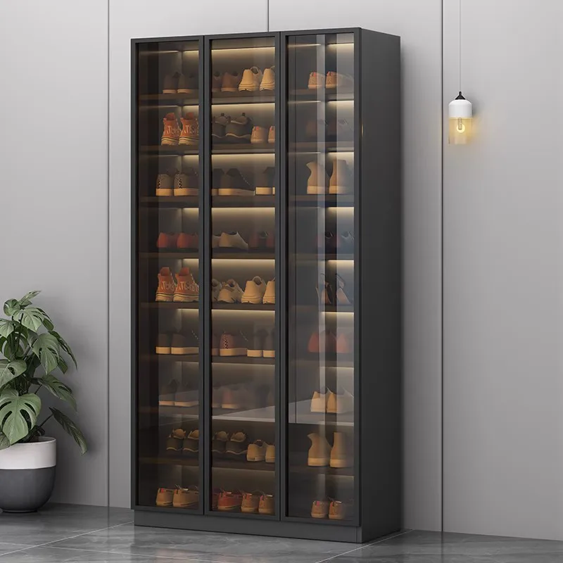 

Minimalist Mobile Shoe Cabinet Luxury Black Shelf Balcony Wardrobes Shoe Cabinet Display Meubles Chaussures House Furniture