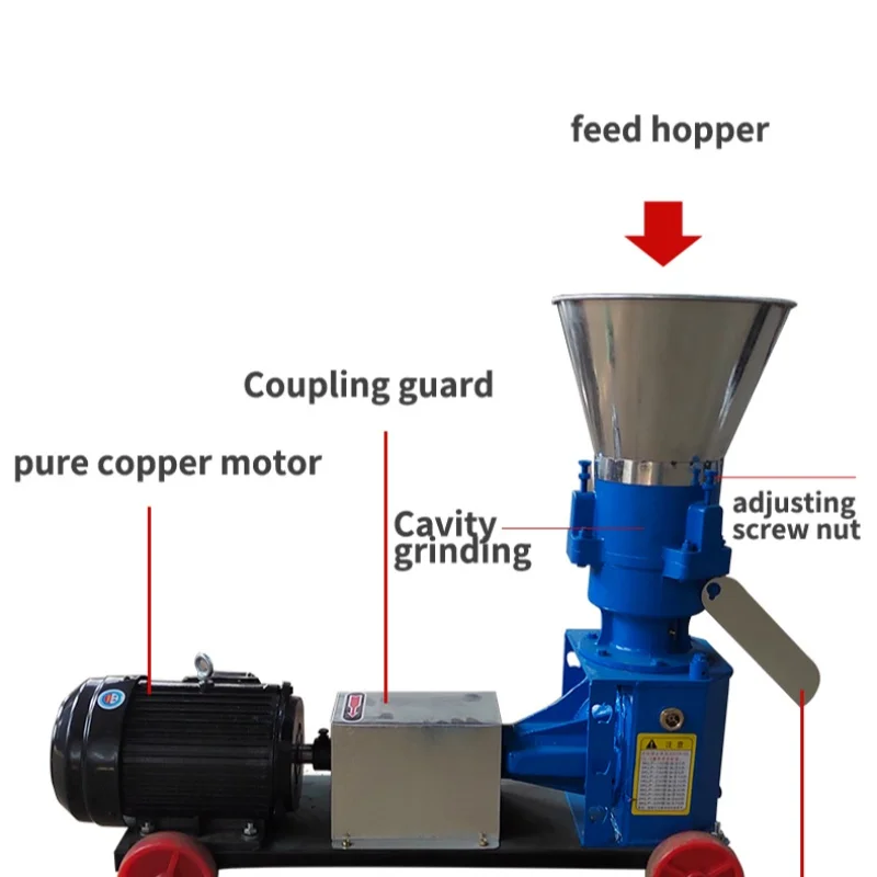 Agricultural Livestock Chicken Make Mixer Farm Feed Granulating Making Food Granulator Machine Production Animal Poultry Pellet