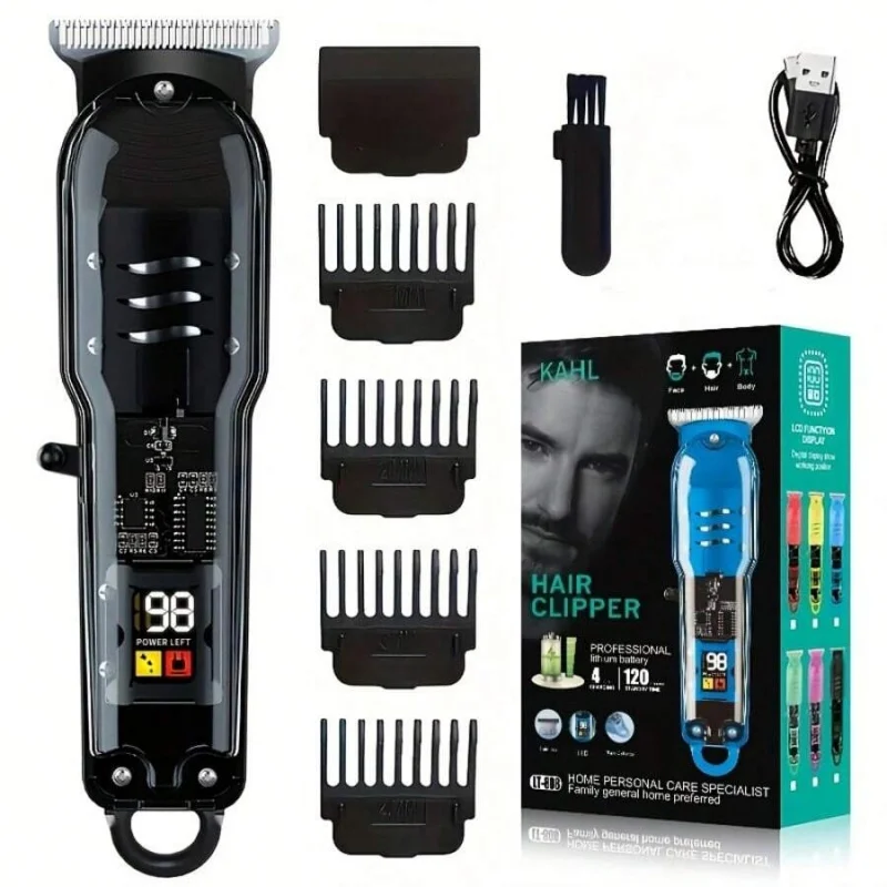 

Hair Scissors - Precision T-Blade Trimmer, High-Power USB Rechargeable, Wireless Styling Tool for Men