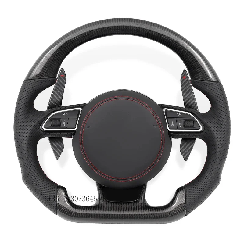 

TOP Carbon Fiber Style Car Steering Wheel for Audi S Line A3 A4 A5 A6 A7 A8 S8 Q3 Q5 Q7 S3 S4 S5 S6 S7 TT R8 RS3 RS4