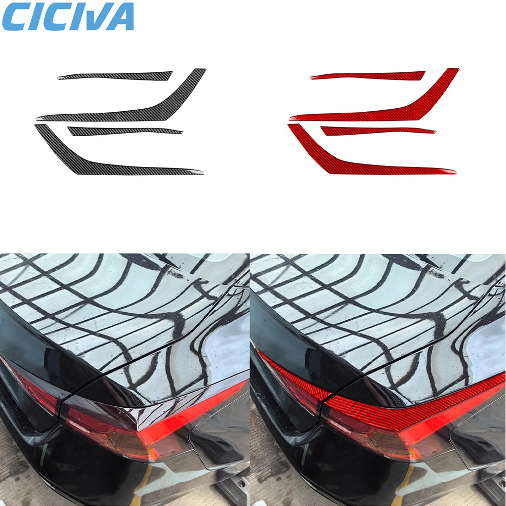 For Nissan Altima 2019 2020-2024 Real Carbon Fiber Rear light trim 4 pcs Trim  Car Interior Decoration modification Accessories