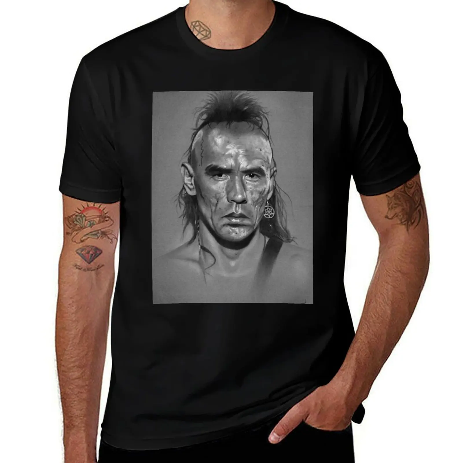 Magua - Last of the Mohicans T-Shirt Anti-Perspiration Workout Top T-Shirt