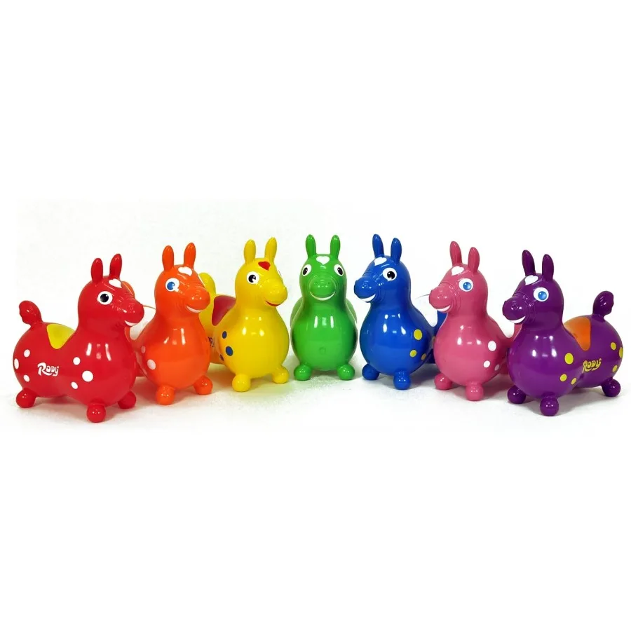 Gymnic Rody Bounce Horse Orange – Ideal para atividades físicas internas e no desenvolvimento de habilidades motoras em 3 a 8 anos, promove o equilíbrio C