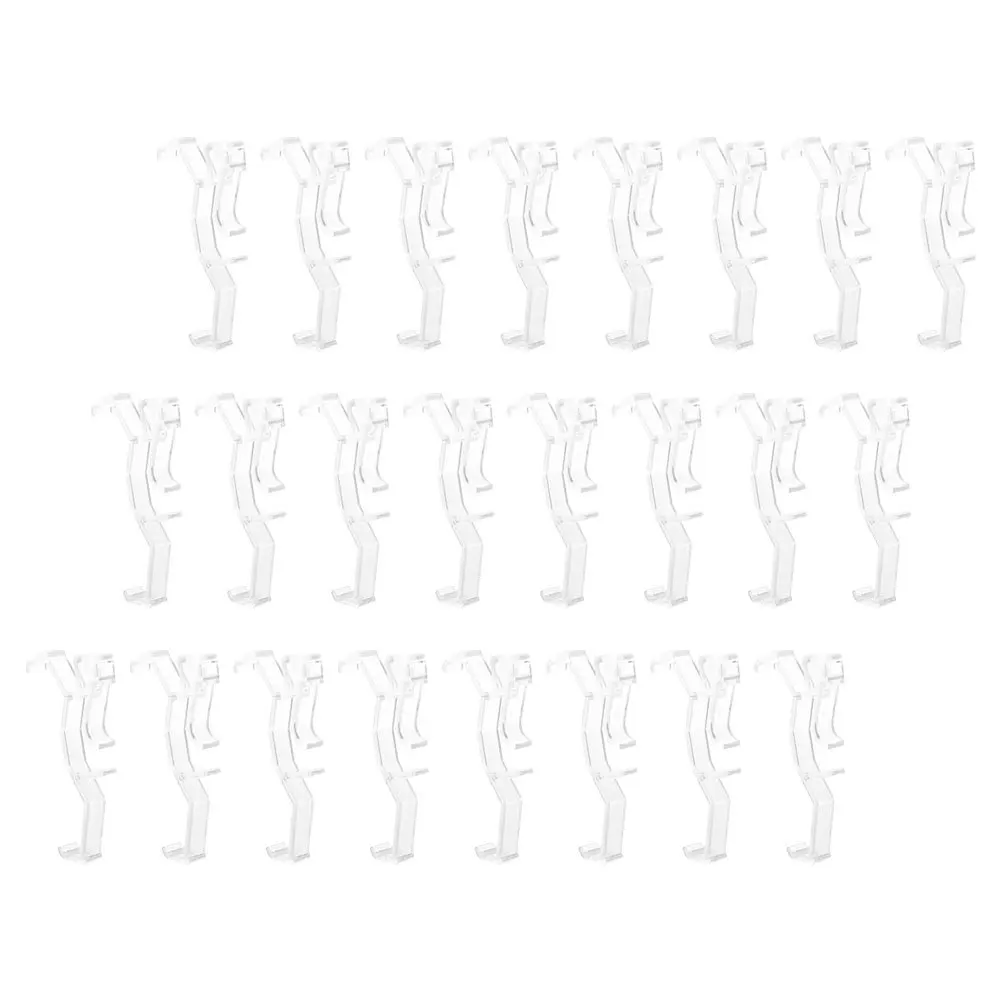 

25Pcs Clear Plastic Blind Clips Hidden Channel Design Quick Removal Ideal for Bedrooms Living Rooms Offices Window Blind Clips