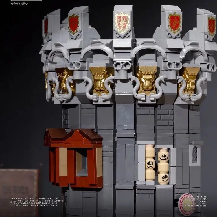 1818PCS Esperto Creativo Mago Medievale Torre Building Blocks Set Street View Castello Modello Architettonico Mattoni Puzzle Giocattoli Regalo