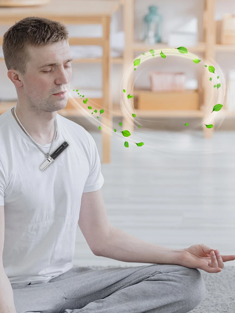 Breathing Resistance Whistle Necklace Meditation Whistle Necklace Meditation Jewelry for Anxiety & Stress Relief for Adults